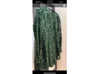 فستان دانتيل اخضر